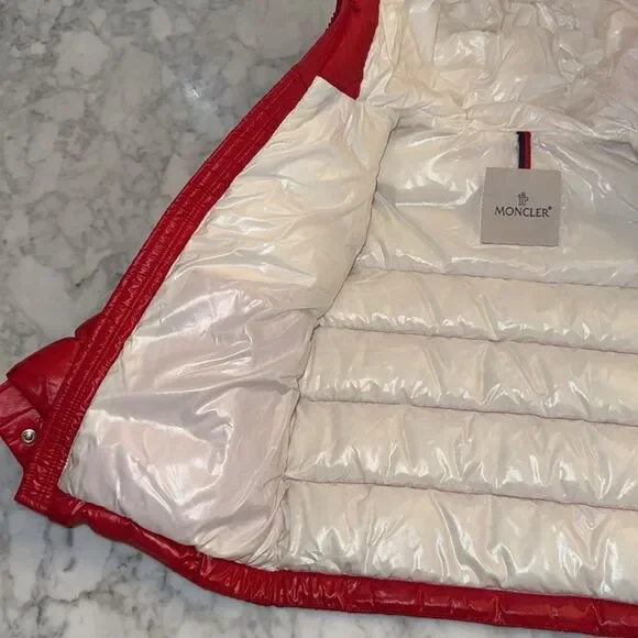 MONCLER RED DOWN JACKET 6Y